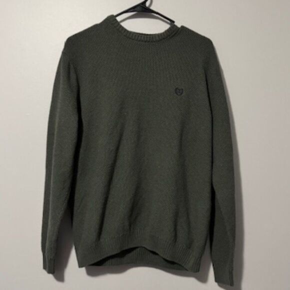 USED Men's Chaps Long Sleeve Sweater Color Green Size Medium - Picture 1 of 1